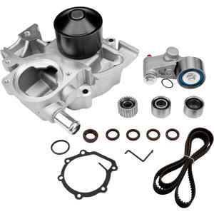 Engine Timing Belt Kit with Water Pump | Compatible with Subaru 2006-2010 Forester, 2006-2011 Impreza, 2010-2012 Legacy, 2009-2012 Outback 2.5L H4 SOHC | Replaces# TKF-006, TCK304, TCKWP304A