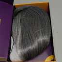 Grey Synthetic Lace Front Wig,Silver Side Part Short Straight Glueless Bob Wigs for White Women Daily Use 10IN (#2/60HL)