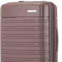 Samsonite Elevation Plus - Carry-On Hardside Luggage - Scratch Resistant Polypropylene Shell, RightHeight Adjustable Handle, Integrated AirTag Holder, TSA Lock, WetPak Compartment - Chocolate Mauve
