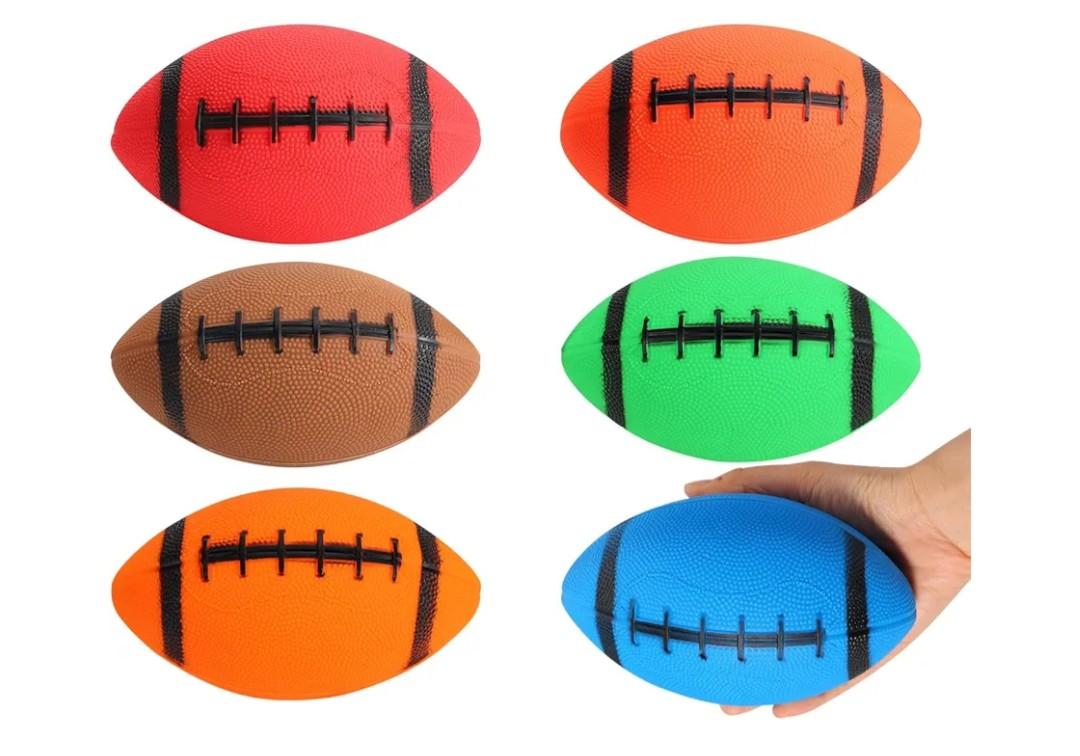 Shindel 20PCS Mini Inflatable Football, 6.3 inch Waterproof Footballs Toys for Kids Perfect Outdoor & Indoor Games, Summer Pool Beach Toy, Birthday & Football Lovers Party Favors