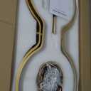 Modern LED Pendant Light Gold Dimmable Circular Chandelier, Kitchen Island Pendant Light Fixture with Remote Control for Dining Room, Kitchen, Entry, Living Room(D31.5 Inch)