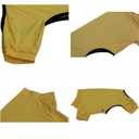 LoveLongLong Dog Jumpsuit with UV Protection and Quick-Dry Fabric for Spring Summer Pet Pajamas Yellow M