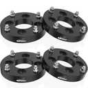 GAsupply 4x110 to 4x156 Wheel Adapters Fit for Pioneer 500 700-2 700-4 Big Red, 1 inch 25mm 4x110mm to 4x156mm ATV Wheel Spacer Adapter Black with 12x1.5 Studs 74.1mm Hub Bore, 4pcs