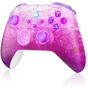 Dinosoo RGB Wireless Controller for Xbox One Series X|S, PC, Bluetooth, 4 Vibration Motors, TURBO, Macro Crystals - Upgrading with a PC before connecting to Xbox