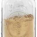 2 x Ball Wide Mouth 32-Ounces Quart Mason Jars with Lids and Bands, (2 Jars)