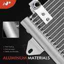 A-Premium Air Conditioning Condenser Compatible with Volkswagen