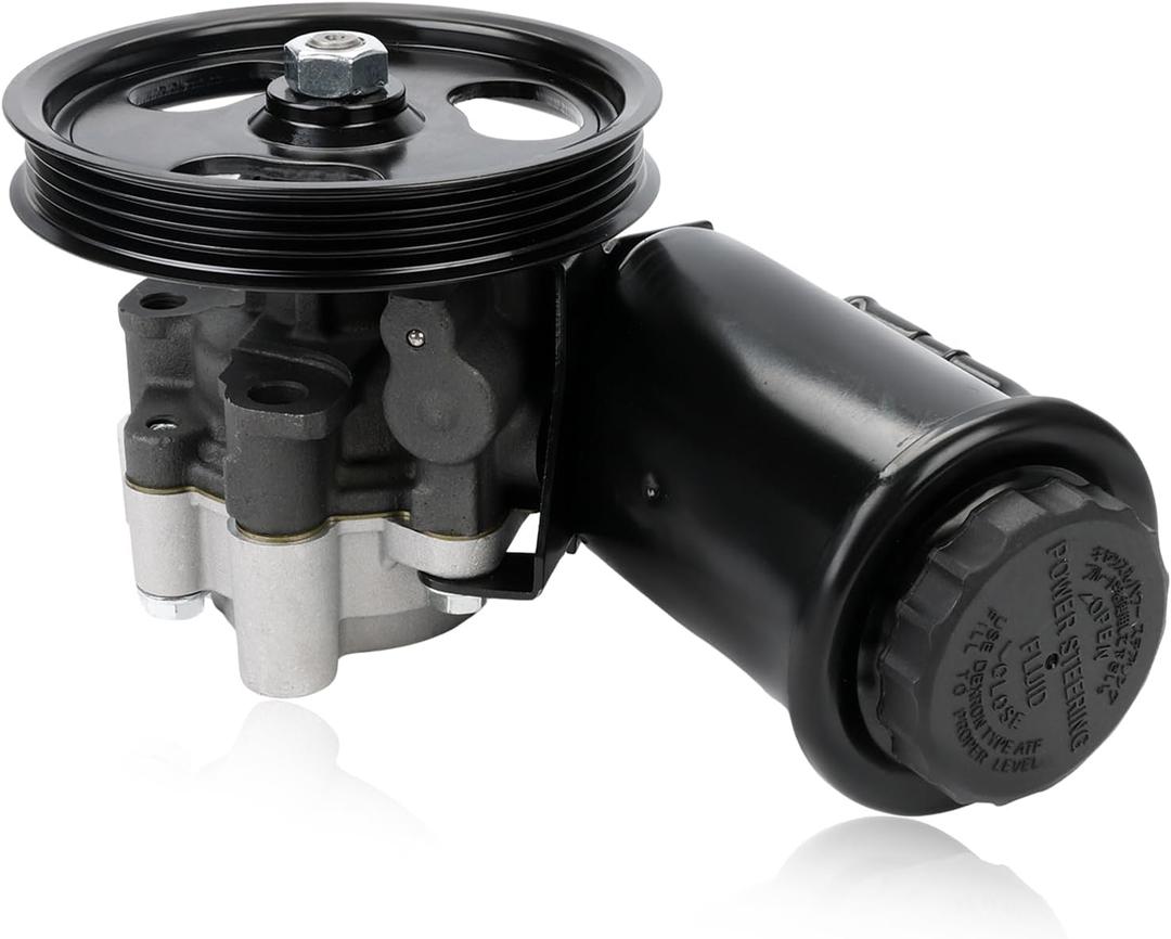 Power Steering Pump with Pulley & Reservoir Compatible with Toyota Tacoma 1995 to 2004, Compatible with Toyota T100 1995 to 1998, 4Runner 1996 to 2002, Replacement for 4432004051, 21-5229