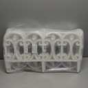 20 Pcs Garden Border Edging 40ft Plastic Decorative Border Lightweight Flexible Yard Landscaping Fence for Outdoor Lawn Flowerbed(White)