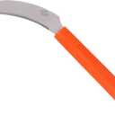 Zenport K206P Stainless Steel Sickle, A+ Grade, Plastic Handle, 4.3-Inch Blade , Orange
