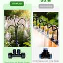 66FT Drip Irrigation System with Timer, Automatic Watering System Kit with Solid Brass Metal Connectors, 360 DualOutlet Adjustable Nozzles for Garden, Yard, Lawn, Greenhouse & Potted Plants