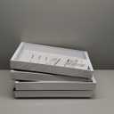 Seinloes 4 Pack Expandable Pull Out Cabinet Organizer 21"Deep With Raising Pad for Framed Cabinets,Upgrade 3 Slide Rails Slide Out Drawers,No Drill Roll Out Shelves,Adjustable Width 12.1"-20.4" White