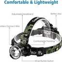 1600lm XM-L T6 LED Adjustable Headlight 3 Modes Zoomable Headlamp for Climbing Hunting Fishing Cycling Waterproof Head Torch