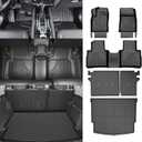AOMSAZTO Floor Mats Full Set for Nissan Rogue 2021-2026 Accessories (Not for Sport), All Weather Floor Mats Cargo Liner Backrest Mat for Car Floor, Custom Fit Heavy Duty Trunk Liner Black