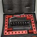 Mycuppca Corner Clamp for Woodworking, 4-Pack 90 Degree Right Angle Clamp with Storage Box, 5.5" x 5.5" Aluminum Alloy Precision Positioning Clamping Squares for Picture Frames, Boxes, Cabinet, Drawer