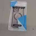 NITITOP Compatible with iPhone 12 Pro Case Cute Clear Glitter [Compatible for MagSafe] Plating Heart Sparkle Bling Magnetic Girl Women Electroplated Frame Camera Protection Back Cover - Purple