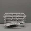 OVICAR Hair Dryer Holder - 3-in-1 Hair Tool Organizer Blow Dryer Holder Adjustable Height Cabinet Door/Wall Mounted Bathroom Organizer for Hair Dryer, Flat Irons, Curling Wands, Straighteners Storage (White)