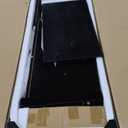 DWVO 55" Kitchen Storage Cabinet with Carved Design Door, Adjustable Shelves, Modern Sideboard Buffet Cabinet with Storage for Hallway, Kitchen or Living Room, Black