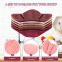 Boao 6 Pack Microwave Bowl Cozy Holder Safe Insulated Bowl Cozies Multipurpose Hot Heat Proof Soup Plate Holder to Prevent Hand from Heat and Maintain Food Warm(Rose)