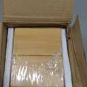 Bamboo Drawer Organizer, Narrow Stackable Cutlery Tray for Kitchen, 2 Pcs Silverware & Utensil Box, 12" x 3" x 2" (Outer), 11.3" x 2.3" x 1.77" (Inner) (Yellow)