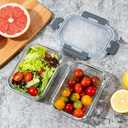 M MCIRCO [15-Pack,13 oz 1.5 Cup Glass Meal Prep Containers, Small Glass Food Storage Containers with Lids,Airtight Lunch Containers, Microwave, Oven, Freezer and Dishwasher Friendly, BPA-free