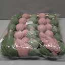 KaloKalo Macrame Wall Hanging Extra Large Handmade Tapestry Boho Decor Natural Cotton Rope Ball Textile Fiber Yarn Warm Wall Art for Livingroom Bedroom Wedding Party 35.4" L by 33.8" H - Pink Green