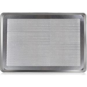 New Star Foodservice Commercial-Grade 18-Gauge Aluminum Sheet Pan/Bun Pan (18 L x26 W x1 H (Full Size) Measure Oven)