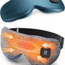 Heated Eye Mask - Cordless Eye Mask for Dry Eyes, Eye Relief, Improved Sleep, Washable Eye Heating pad for Travel and with Replaceable Shell