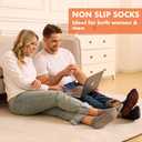Non Slip Grip Socks Women Men Elderly 5 Pairs Hospital Grippy Slipper Socks for Pilates Trampoline Home