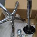 Ainilaily Rolling Stool with Wheels Adjustable Height, Roller Stool for Massage Medical Tattoo Spa Heavy Duty Swivel Desk (Super Thick Cushion, Black)