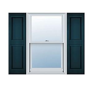 Ekena Millwork LP2S12X03900MB Lifetime Vinyl Standard Shutter (Per Pair), 12"W x 39"H, Midnight Blue