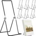 6 Pack 9.17 Inch Large Metal Book Stand for Display Adjustable Display Holder Easel Collector Stand for Home Office Back to School Books Frames Comic Plates Album CD Magazine
