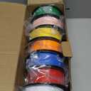 PLA 3D Printer Filament Bundle, PLA Filament 1.75mm, 250g Spool, 8 Rolls, 2kg in Total Black/White/Red/Yellow/Pink/Blue/Orange/Green