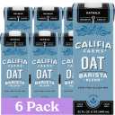 Califia Farms - Oat Barista Blend Oat Milk, 32 Oz (Pack of 6), Shelf Stable, Dairy Free, Plant Based, Vegan, Gluten Free, Non GMO, High Calcium, Milk Frother, Creamer, Oatmilk Exp. 01/28/2027