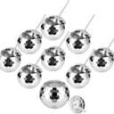 9 Pack Disco Ball Cups, 20Oz Disco Party Cups with Straw and Lid, Reusable Disco Ball Tumbler Disco Flash Ball Disco Ball Cups Bulk for Bachelorette Party, New Year's Eve Party