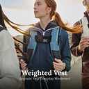 ZULU Weighted Vest | 20lb Adjustable Weighted Vest for Women & Men for Walking, Running & Strength Training | Machine Washable Fresh Layer, Phone Pockets, Reflective Straps | Limestone