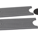 Aramox Diatomite Faucet Mat, Fast Drying Absorbent Pad with Sanding Tool, Dark Gray, 23.6x3.9 Inch, for Kitchen Bathroom RV Countertop