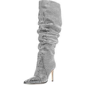 Michael Kors Women's Dawn Heeled Boot, Black/Hot Fix, 5.5