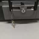 SentrySafe Fireproof Safe Box with Key Lock, Chest Safe with Carrying Handle to Secure Money, Jewelry, Documents, 0.25 Cubic Feet, 6.3 x 15.3 x 12.1 Inches, 1160