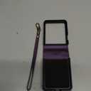 Vinich Crossbody for Motorola Razr Ultra 2025 Wallet Case with RFID Blocking Card Holder, Strap Kickstand Shockproof Flip Phone Cover for Women Men, Purple