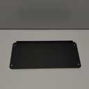 Toilet Paper Basket, Tank Tray with Handle, Bathroom Counter Storage Tray for Kitchen (Black) (12.9" x 5.9" x 1")