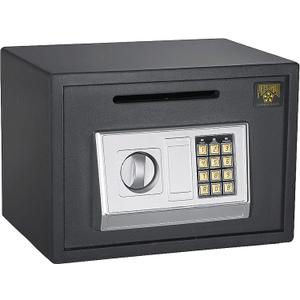 Paragon Lock & Safe - 7875 Depository Safe .67 CF Cash Drop Safes Heavy Duty (Silver)