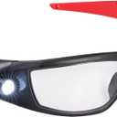 Coast SPG400 Rechargeable Lighted LED Safety Glasses with Built-In Inspection Beam, Scratch Resistant Interchangeable Lenses,