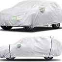 Car Cover Custom Fit for Honda CRV 1997-2025,Toyota RAV4 1996-2025,6 Layers Truck Cover Waterproof All Weather for Automobiles,Outdoor Full Exterior Cover,Rain, Sun, Wind Protection,Silver