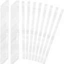 ZEAYEA 100 Pcs Glue Strips with Mesh Backing, 12 mm Hot Melt Adhesive Glue Strips for 80-110 Sheet Capacity, Thermal Binding Strips for Book Glue Binding Repair