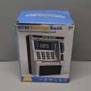 ATM Piggy Bank for Kids, ATM Machine for Real Money with Debit Card, Bill Feeder, Coin Recognition, Balance Calculator, Electronic Savings Safe Box, Gifts for Teen Boys Girls