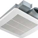 Tech Drive Bathroom fan 50-80-100 CFM DC Energy-Saving Motor,Very Quiet Ventilation and Exhaust Fan, Ceiling or Wall Mounted Fan, CFM Adjustable,White