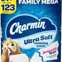 Charmin Ultra Soft Cushiony Touch Toilet Paper, 24 Family Mega Rolls = 123 Regular Rolls (288 sheet (Pack of 24))