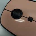 FOPETT Wireless Keyboard and Mouse Combo - 2.4G Full-Sized Cute Colorful Mouse and Keyboard with 104 Round Keys Retro Typewriter Keyboard for Laptop/Windows/PC - Pink Gradient