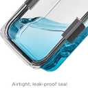 Rubbermaid Brilliance BPA-Free Food Storage Containers with Lids, Airtight Clear Set of 2 (9.6 Cup), Ideal for Lunch, Meal Prep, and Leftovers