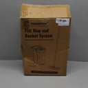 Mop and Bucket Set, Flat Mop and Bucket System with Separate Dirty and Clean Water, 3-Compartment Wall Cleaner Mop, Flat Mops for Floor Cleaning with 4 Microfiber Pads